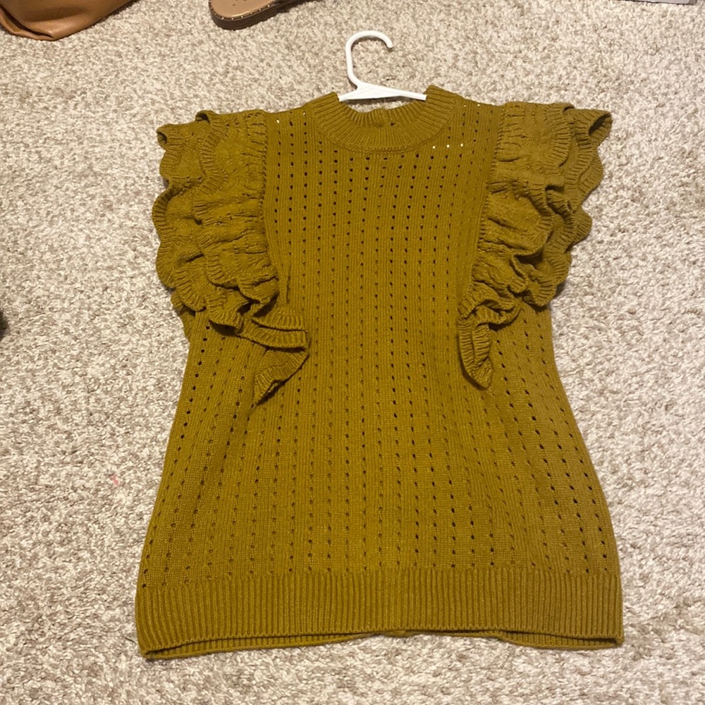 NWOT Sz S Who What Wear short sleeve sweater